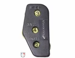 Pro Style Umpire Ball Bag Kit -Bats Shop A041P CHAMPRO 3 DIAL OPTIC YELLOW UMPIRE INDICATOR 3 4 3 COUNT FRONT 1