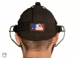 Wilson Umpire Gear Wilson MLB Titanium Umpire Mask With Two-Tone -Bats Shop A3007T Wilson Titanium Umpire Mask Worn Back Harness View 1