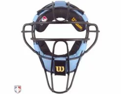 Wilson Umpire Gear Wilson MLB Umpire Mask Replacement Pads - Sky Blue And Black 6 Wilson Umpire Gear Wilson MLB Umpire Mask Replacement Pads - Sky Blue And Black -Bats Shop A3009 AL BL BK Front 1
