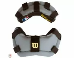Wilson Umpire Gear Wilson MLB Wrap Around Umpire Mask Replacement Pads - Black And Grey