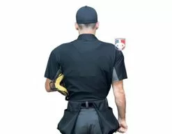 Wilson Umpire Gear Wilson MLB West Vest Pro Gold 2 Memory Foam Umpire Chest Protector -Bats Shop B7203 Wilson MLB West Vest Pro Gold 2 Memory Foam Umpire Chest Protector worn shirt back