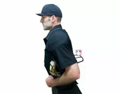 Wilson Umpire Gear Wilson MLB West Vest Pro Gold 2 Memory Foam Umpire Chest Protector -Bats Shop B7203 Wilson MLB West Vest Pro Gold 2 Memory Foam Umpire Chest Protector worn shirt side