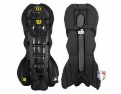 Wilson Umpire Gear Wilson MLB West Vest Pro Gold 2 Umpire Shin Guards With Memory Foam