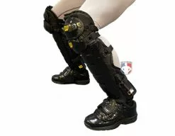 Wilson Umpire Gear Wilson MLB West Vest Pro Gold 2 Umpire Shin Guards With Memory Foam 6 Wilson Umpire Gear Wilson MLB West Vest Pro Gold 2 Umpire Shin Guards With Memory Foam -Bats Shop B7205 Wilson MLB West Vest Pro Gold 2 Umpire Shin Guards with Memory Foam worn side