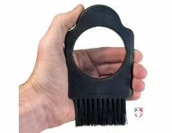 3-in-1 Baseball Umpire Plate Brush Tool With Scraper -Bats Shop BB2001 3 in 1 Baseball Umpire Plate Brush Tool with Scraper in hand