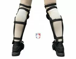 Champro Umpire Gear Champro Pro-Plus Triple Knee Umpire Shin Guards -Bats Shop CG3 Champro Pro Plus Triple Knee Umpire Shin Guards Worn Back View