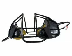 Champro Umpire Gear Champro Lightweight Steel Umpire Mask With Two-Tone -Bats Shop CM71 B Champro Lightweight Steel Umpire Mask with Two Tone side