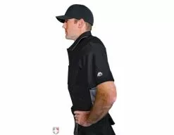 ALL-STAR Umpire Gear All-Star Internal Shell Umpire Chest Protector -Bats Shop CPU26 All Star Internal Shell Umpire Chest Protector Worn Side View with Shirt