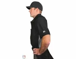 ALL-STAR Umpire Gear All-Star Cobalt Umpire Chest Protector 19 ALL-STAR Umpire Gear All-Star Cobalt Umpire Chest Protector -Bats Shop CPU5000 All Star Cobalt Umpire Chest Protector Worn Side View with Shirt