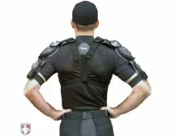 Diamond Umpire Gear Diamond Pro Umpire Chest Protector -Bats Shop DCP PRO Worn Back All Attachments 1