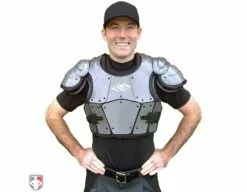 Diamond Umpire Gear Diamond Pro Umpire Chest Protector -Bats Shop DCP PRO Worn Front 1