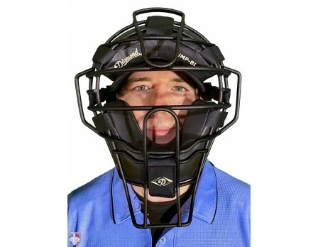 Diamond Umpire Gear Diamond Matte Black Big League Aluminum Umpire Mask With Leather 4 Diamond Umpire Gear Diamond Matte Black Big League Aluminum Umpire Mask With Leather - Image 4
