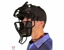 Diamond Umpire Gear Diamond IX3 Aluminum Umpire Mask With Quik-Dry 10 Diamond Umpire Gear Diamond IX3 Aluminum Umpire Mask With Quik-Dry -Bats Shop DFM UMP Diamond iX3 Aluminum Umpire Mask with Quik Dry Worn Front Angled View