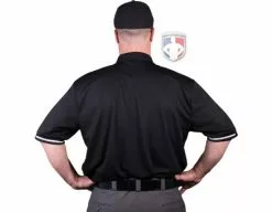 Smitty Umpire Smitty Vertical Stripe Umpire Shirt - Black 11 Smitty Umpire Smitty Vertical Stripe Umpire Shirt - Black -Bats Shop Eric BB310SSBlack Back