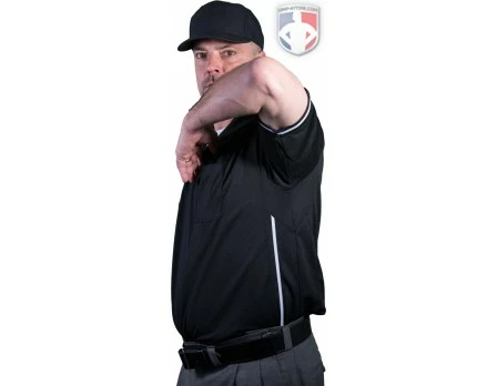 Smitty Umpire Smitty Vertical Stripe Umpire Shirt - Black 6 Smitty Umpire Smitty Vertical Stripe Umpire Shirt - Black - Image 6