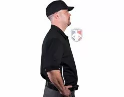 Smitty Umpire Smitty Vertical Stripe Umpire Shirt - Black 12 Smitty Umpire Smitty Vertical Stripe Umpire Shirt - Black -Bats Shop Eric BB310SSBlack Right