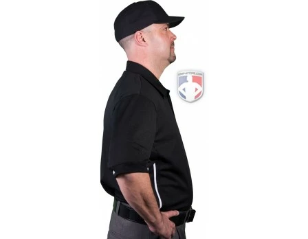 Smitty Umpire Smitty Vertical Stripe Umpire Shirt - Black 4 Smitty Umpire Smitty Vertical Stripe Umpire Shirt - Black - Image 4