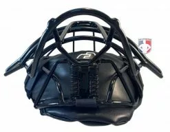 Force3 Umpire Gear Force3 Defender Umpire Mask -Bats Shop F3 DEF BK BK Force3 Defender Umpire Mask with Black flat bottom