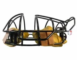 Force3 Umpire Gear Force3 Defender Umpire Mask With Tan -Bats Shop F3 DEF BK TN Force3 Defender Umpire Mask with Tan flat side