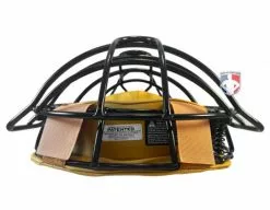 Force3 Umpire Gear Force3 Defender Umpire Mask With Tan -Bats Shop F3 DEF BK TN Force3 Defender Umpire Mask with Tan flat top
