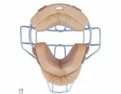 Force3 Umpire Gear Force3 Defender V2 Umpire Mask Replacement Pads - Tan 11 Force3 Umpire Gear Force3 Defender V2 Umpire Mask Replacement Pads - Tan -Bats Shop F3 DEF TN FORCE3 V2 SILVER DEFENDER UMPIRE MASK WITH TAN BACK 1