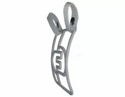 Force3 Umpire Gear Force3 Defender Umpire Throat Guard -Bats Shop F3 DMTG SV Force3 Defender Umpire Throat Guard Silver Side View