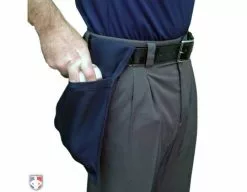 Force3 Umpire Gear Force3 Dry-Lo Umpire Ball Bag - Without Inside Pockets -Bats Shop F3 DRYLO N Force3 DryLo Umpire Ball Bag Worn Side with Baseball 1