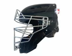 Force3 Umpire Gear Force3 Silver Defender Hockey Style Umpire Helmet -Bats Shop F3 HSMV3 SV Force3 V2 Silver Defender Hockey Style Umpire Helmet side