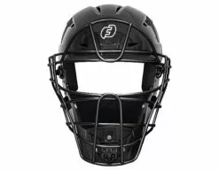 Force3 Umpire Gear Force3 Black Defender Hockey Style Umpire Helmet