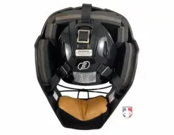 Force3 Umpire Gear Force3 Black Defender Hockey Style Umpire Helmet -Bats Shop F3 HSMv3 BK Force3 Black Defender Hockey Style Umpire Helmet back
