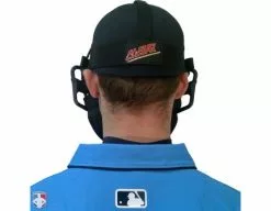 ALL-STAR Umpire Gear All-Star Black Magnesium Umpire Mask With Black LUC 14 ALL-STAR Umpire Gear All-Star Black Magnesium Umpire Mask With Black LUC -Bats Shop FM4000 MAG UMP BK BK Worn Back