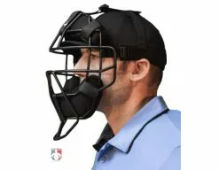 ALL-STAR Umpire Gear All-Star Matte Black System 7 Steel Umpire Mask With UltraCool -Bats Shop FM4000 MBK All Star Matte Black System 7 Steel Umpire Mask with UltraCool side
