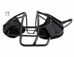 ALL-STAR Umpire Gear All-Star Matte Black System 7 Steel Umpire Mask With UltraCool -Bats Shop FM4000 MBK All Star Matte Black System 7 Steel Umpire Mask with UltraCool side flat