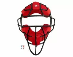 ALL-STAR Umpire Gear All-Star LUC Umpire Mask Replacement Pads - Red -Bats Shop FM4000LUC All Star LUC Umpire Mask Replacement Pads Red with Black Mask 2