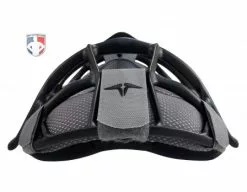 ALL-STAR Umpire Gear All-Star Black Magnesium Umpire Mask With Grey LUC -Bats Shop FM4000MAG UMP BK GY All Star Black Magnesium Umpire Mask with Grey LUC top flat