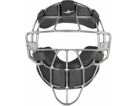 ALL-STAR Umpire Gear All-Star Silver Magnesium Umpire Mask With Black LUC 1 ALL-STAR Umpire Gear All-Star Silver Magnesium Umpire Mask With Black LUC