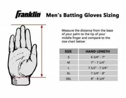 Franklin Sports Franklin MLB ColdMax Base Umpire Gloves -Bats Shop Franklin Glove Size Chart 3