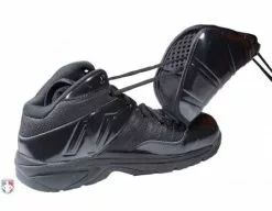 New Balance Referee And Umpire Shoes New Balance V3 All-Black Mid-Cut Umpire Plate Shoes 13 New Balance Referee And Umpire Shoes New Balance V3 All-Black Mid-Cut Umpire Plate Shoes -Bats Shop MU460XB3 New Balance V3 All Black Mid Cut Umpire Plate Shoes Inside Side View with Plate Up