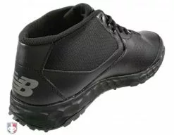 New Balance Referee And Umpire Shoes New Balance V3 All-Black Mid-Cut Umpire Base Shoes -Bats Shop MUM950B3 New Balance V3 All Black Mid Cut Umpire Base Shoes Inside Back Angled View