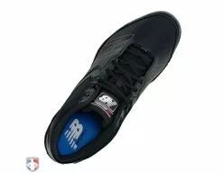 New Balance Referee And Umpire Shoes New Balance V3 All-Black Mid-Cut Umpire Base Shoes -Bats Shop MUM950B3 New Balance V3 All Black Mid Cut Umpire Base Shoes Top View