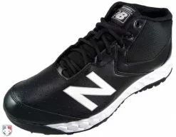 New Balance Referee And Umpire Shoes New Balance V3 Black & White Mid-Cut Umpire Base Shoes