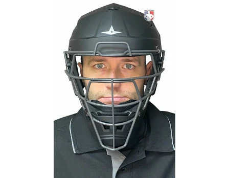 ALL-STAR Umpire Gear All-Star Matte Black MVP5 Umpire Helmet 3 ALL-STAR Umpire Gear All-Star Matte Black MVP5 Umpire Helmet - Image 3