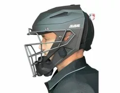 ALL-STAR Umpire Gear All-Star Matte Black MVP5 Umpire Helmet 10 ALL-STAR Umpire Gear All-Star Matte Black MVP5 Umpire Helmet -Bats Shop MVP5 All Star Matte Black MVP5 Umpire Helmet side