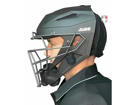 ALL-STAR Umpire Gear All-Star Matte Black MVP5 Umpire Helmet 4 ALL-STAR Umpire Gear All-Star Matte Black MVP5 Umpire Helmet - Image 4