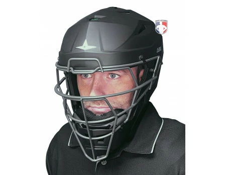 ALL-STAR Umpire Gear All-Star Matte Black MVP5 Umpire Helmet 2 ALL-STAR Umpire Gear All-Star Matte Black MVP5 Umpire Helmet - Image 2