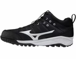 Mizuno Ambition 2 All-Surface Black & White Mid-Cut Shoes