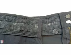Smitty Umpire Smitty Performance Poly Spandex Charcoal Grey Flat Front Umpire Plate Pants With Expander Waistband -Bats Shop Poly Spandex Expander Waist Inside 4