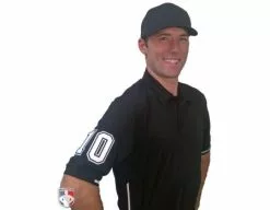 Smitty Umpire Smitty Vertical Stripe Umpire Shirt - Black 16 Smitty Umpire Smitty Vertical Stripe Umpire Shirt - Black -Bats Shop S310 BK with N4 SUB WBW 2