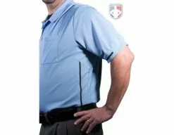 Smitty Umpire Smitty Vertical Stripe Umpire Shirt - Polo Blue -Bats Shop S310 PB Panel