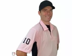 Smitty Umpire Smitty Major League Replica Umpire Shirt - Pink With Black -Bats Shop S312 PK with N3 SUB BPKW 1